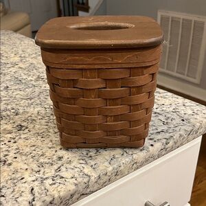 Longaberger Woven Tissue Box and Cover